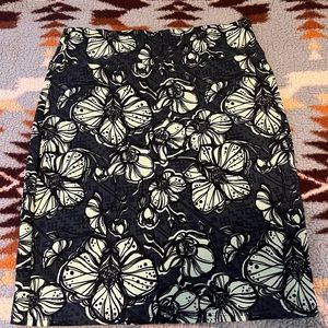 LuLaRoe Floral Cassie Skirt 2xl EUC